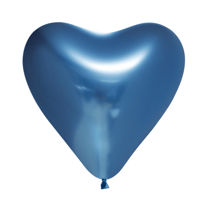 Hartjes Ballonnen Blauw 30cm 6st van WeFiesta koop je bij Partywinkel