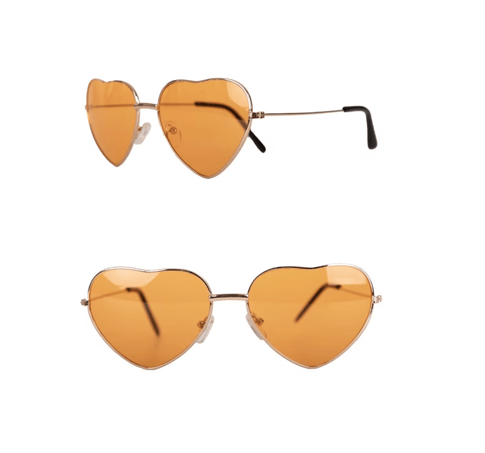 Hartjes Bril Oranje One Size van PartyXplosion koop je bij Partywinkel