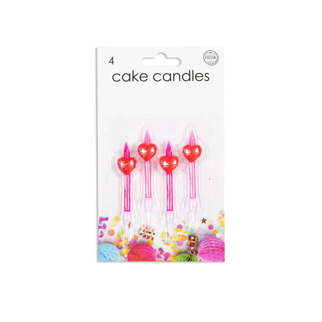 Hartjes Kaarsjes 5,9cm 4st van WeFiesta koop je bij Partywinkel