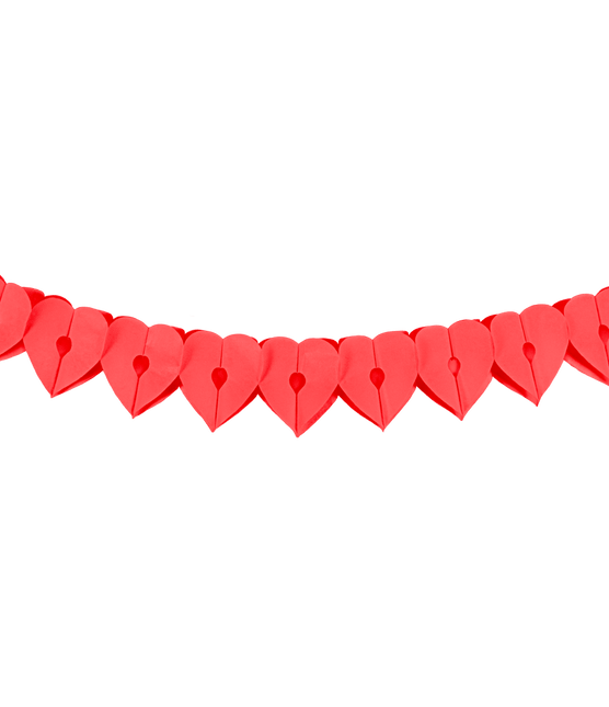 Hartjes Slinger Rood Papier 6m van Paper Dreams koop je bij Partywinkel
