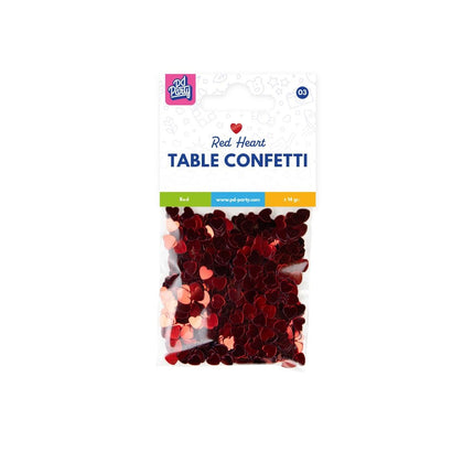 Hartjes Tafelconfetti Rood 14gr van Paper Dreams koop je bij Partywinkel
