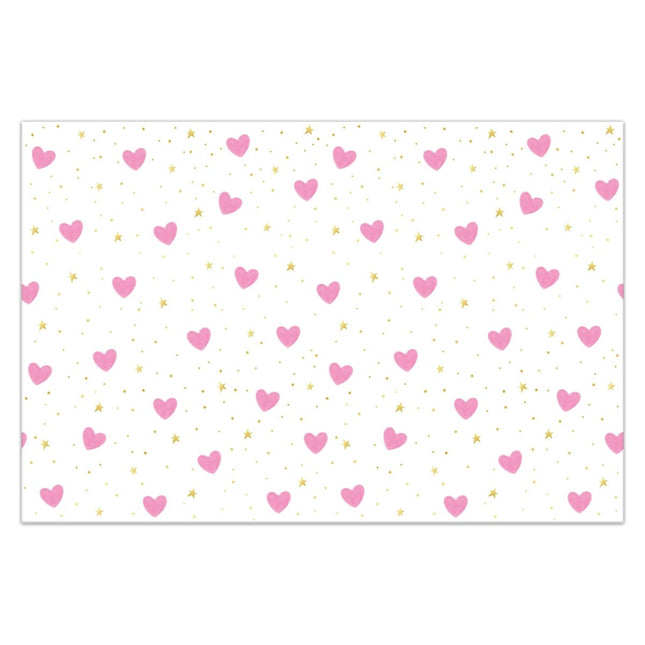 Hartjes Tafelkleed Plastic 1,8m van Procos koop je bij Partywinkel