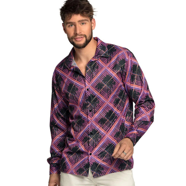 Hawaii Blouse Heren Palmboom van Boland koop je bij Partywinkel