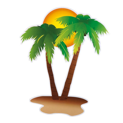Hawaii Decoratie 35cm 4st van Boland koop je bij Partywinkel