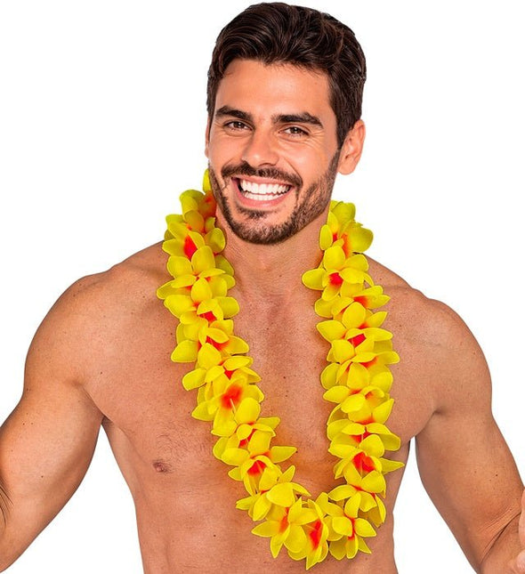 Hawaii Krans Geel van Widmann koop je bij Partywinkel