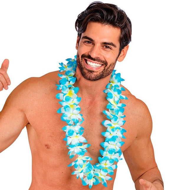 Hawaii Krans Licht Blauw van Widmann koop je bij Partywinkel