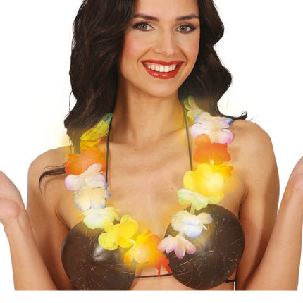 Hawaii Krans Met Lichtjes van Fiestas Guirca koop je bij Partywinkel