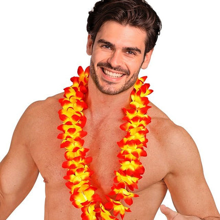 Hawaii Krans Oranje van Widmann koop je bij Partywinkel