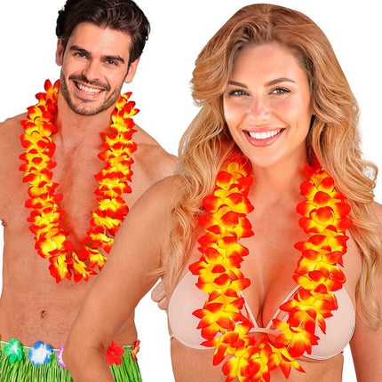 Hawaii Krans Oranje van Widmann koop je bij Partywinkel