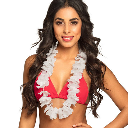 Hawaii Krans Wit van Boland koop je bij Partywinkel