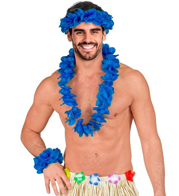 Hawaii Set Blauw van Widmann koop je bij Partywinkel