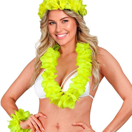 Hawaii Set Geel van Widmann koop je bij Partywinkel