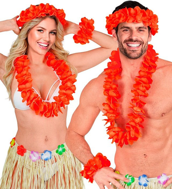 Hawaii Set Rood van Widmann koop je bij Partywinkel