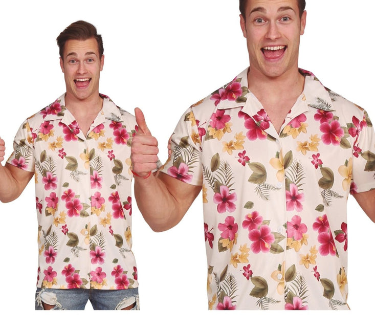 Hawaii Shirt Bloemen van Fiestas Guirca koop je bij Partywinkel