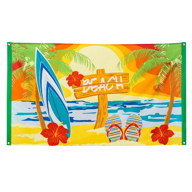 Hawaii Vlag Beach 1,5m van Boland koop je bij Partywinkel