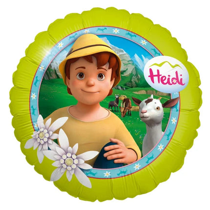 Heidi Helium Ballon Groen Leeg 45cm
