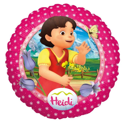 Heidi Helium Ballon Roze Leeg 45cm