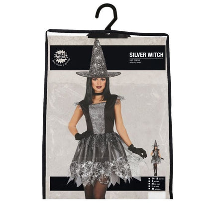 Heks Halloween Kostuum Dames Zilver van Fiestas Guirca koop je bij Partywinkel