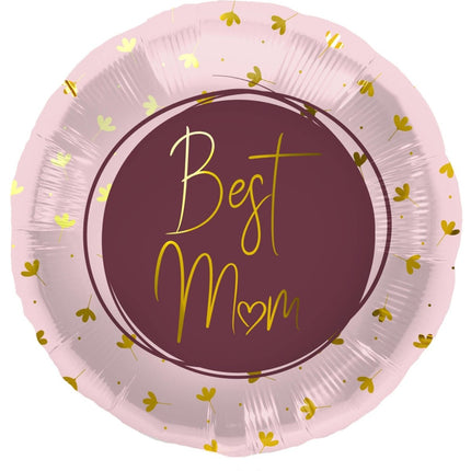 Helium Ballon Best Mum Roze Leeg 45cm van Folat koop je bij Partywinkel