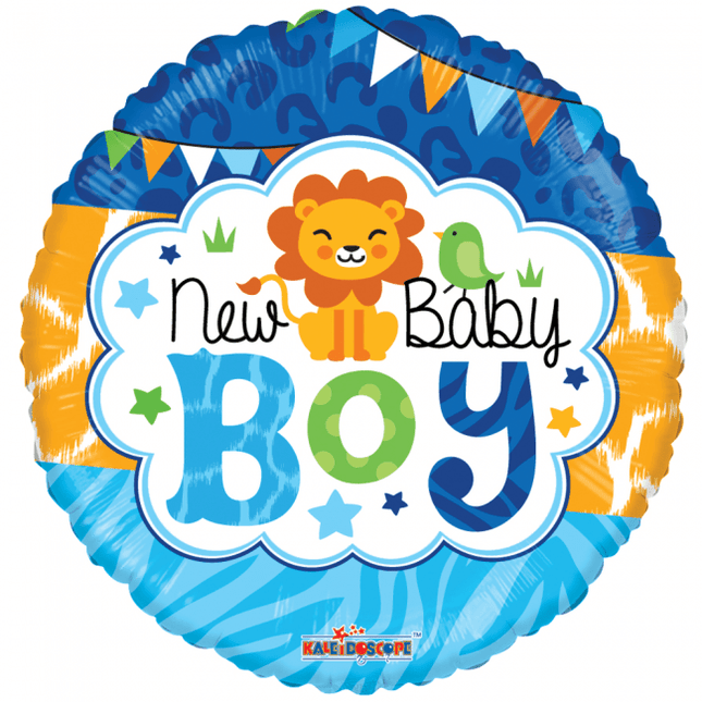 Helium Ballon Geboorte New Baby Boy 45cm leeg van WeFiesta koop je bij Partywinkel