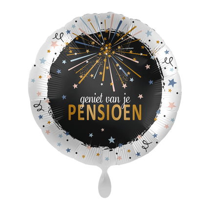 Helium Ballon Geniet van je Pensioen van Premioloon koop je bij Partywinkel
