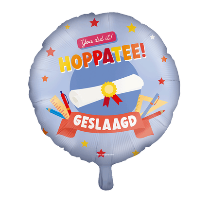 Helium Ballon Geslaagd hoppatee 46cm van Paper Dreams koop je bij Partywinkel