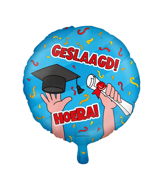 Helium Ballon Geslaagd Leeg 30cm van Paper Dreams koop je bij Partywinkel