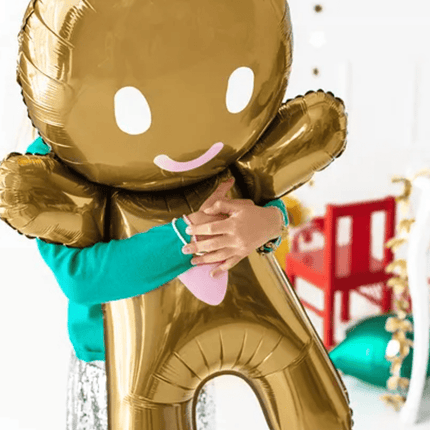 Helium Ballon Gingerbread Leeg 97cm van Partydeco koop je bij Partywinkel