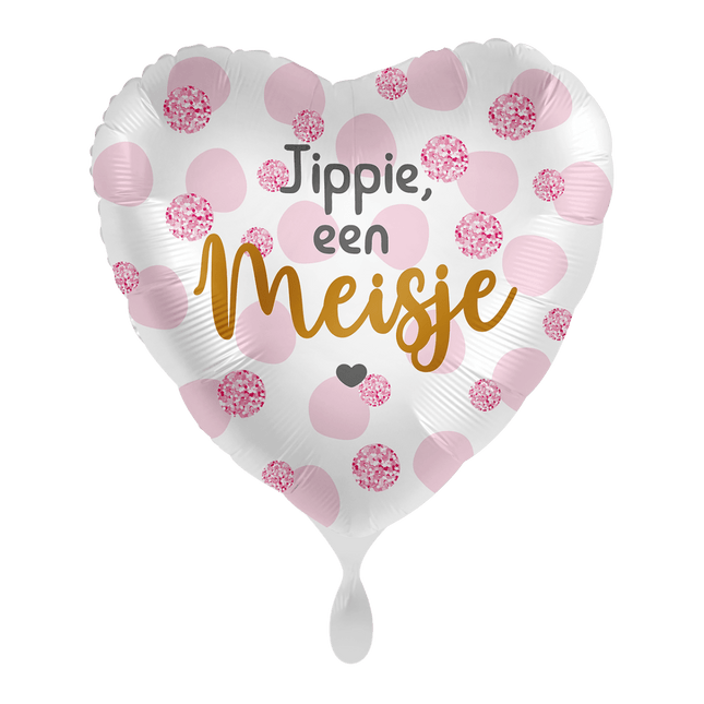 Helium Ballon Jippie - een Meisje van Premioloon koop je bij Partywinkel