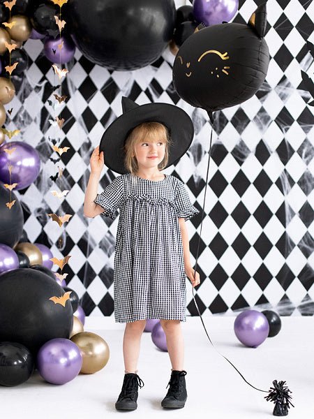 Helium Ballon Kat Zwart Leeg 48cm van Partydeco koop je bij Partywinkel