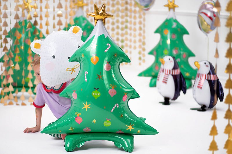Helium Ballon Kerstboom Leeg 94cm van Partydeco koop je bij Partywinkel