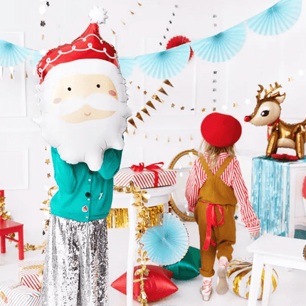 Helium Ballon Kerstman Leeg 70cm van Partydeco koop je bij Partywinkel