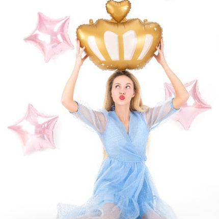 Helium Ballon Kroon Leeg 52cm van Partydeco koop je bij Partywinkel