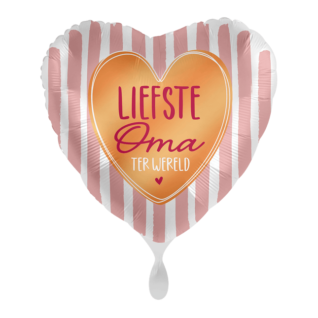 Helium Ballon Liefste Oma ter wereld van Premioloon koop je bij Partywinkel