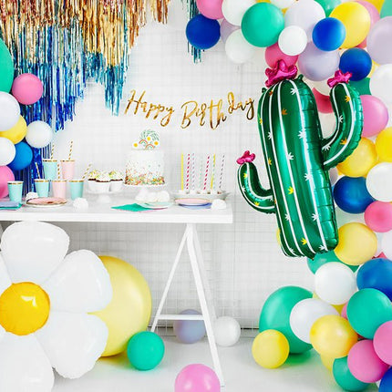 Helium Ballon Madeliefje Leeg 1,03m van Partydeco koop je bij Partywinkel