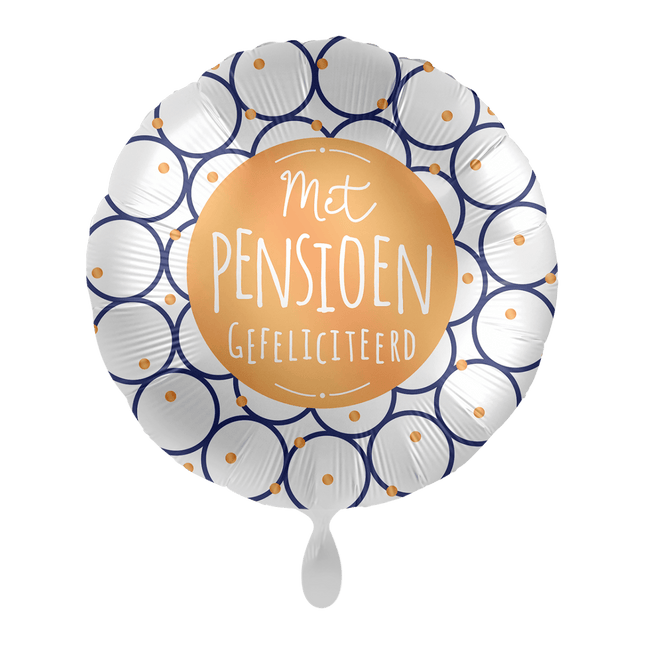 Helium Ballon Met Pensioen Gefeliciteerd! van Premioloon koop je bij Partywinkel