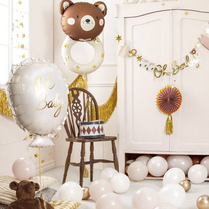 Helium Ballon Oh Baby Leeg 53cm van Partydeco koop je bij Partywinkel