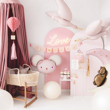 Helium Ballon Ooievaar Leeg 1m van Partydeco koop je bij Partywinkel
