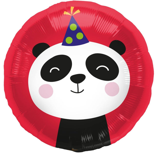 Helium Ballon Panda Leeg 45cm van Folat koop je bij Partywinkel