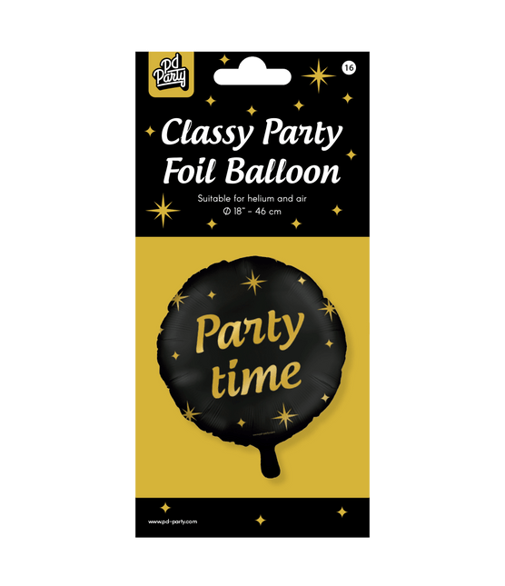 Helium Ballon Party Time Leeg 30cm van Paper Dreams koop je bij Partywinkel