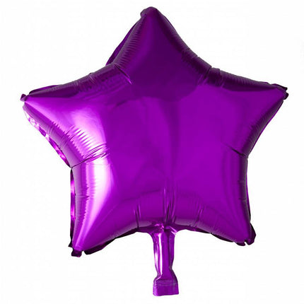 Helium Ballon Ster Fuchsia 46cm leeg van WeFiesta koop je bij Partywinkel