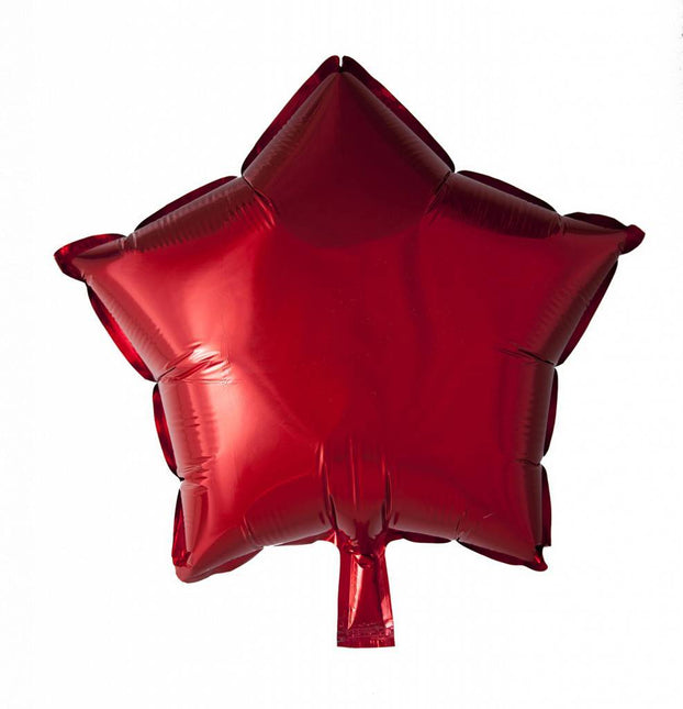 Helium Ballon Ster Rood 46cm leeg van WeFiesta koop je bij Partywinkel