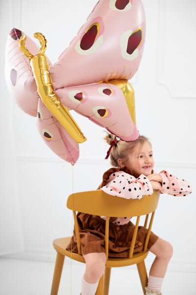Helium Ballon Vlinder Leeg 1,2m van Partydeco koop je bij Partywinkel