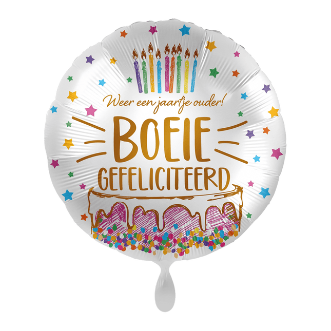 Helium Ballon Weer een jaartje ouder! - Boeie - Gefeliciteerd van Premioloon koop je bij Partywinkel