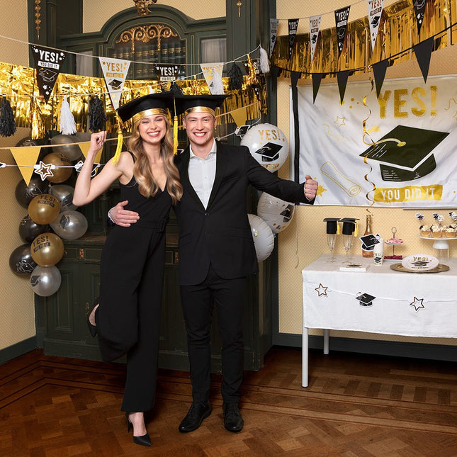 Helium Ballon Yes You Did It Leeg 45cm van Boland koop je bij Partywinkel