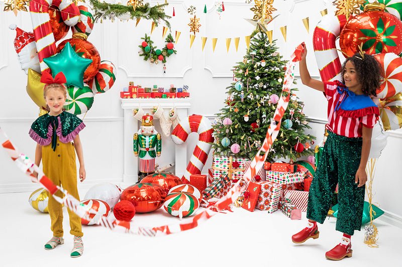 Helium Ballon Zuurstok Rood Leeg 82cm van Partydeco koop je bij Partywinkel