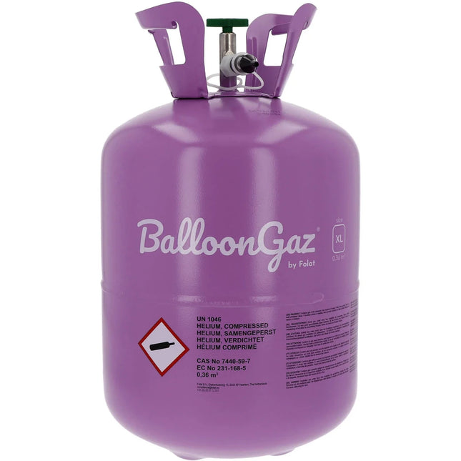 Helium Tank met 100 Ballonnen en Lint van Partywinkel koop je bij Partywinkel