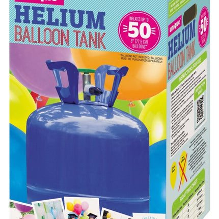 Helium Tank met 50 Ballonnen en Lint van Partywinkel koop je bij Partywinkel