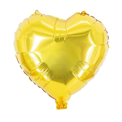 Hart Helium Ballon Goud Glanzend Leeg 45cm