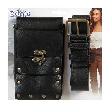 Heuptas met riem Blayze (tas 18 x 11 x 4 cm, riem 120 cm) van Boland koop je bij Partywinkel